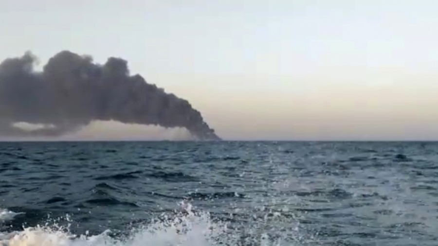 Iran’s Largest Warship Catches Fire, Sinks in Gulf of Oman