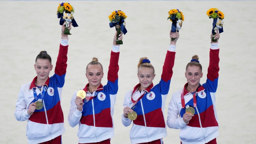 With Simone Biles Out, Russians Win Women’s Team Gymnastics