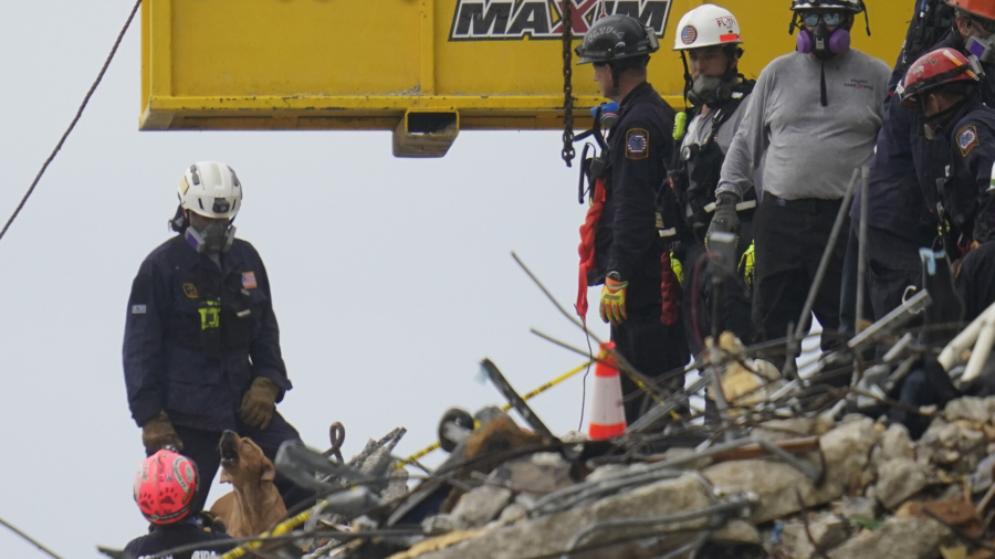 Safety Concerns Halt Rescue Efforts at Condo Collapse Site