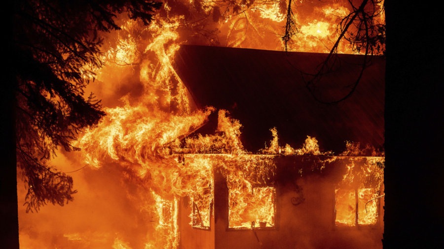 California’s Largest Fire Burns Homes as Blazes Scorch West