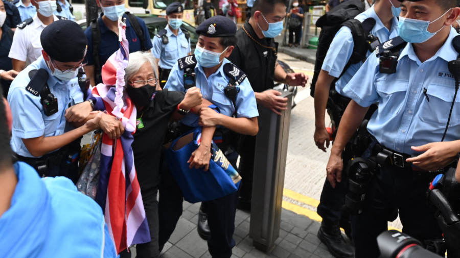 Hong Kong Police Arrest Activist ‘Grandma Wong’