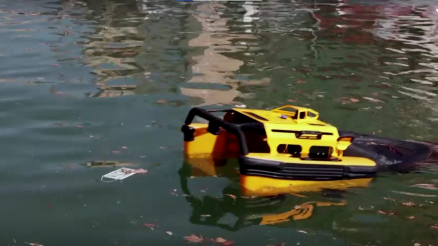 French Marine Robot Eats up Ocean Trash