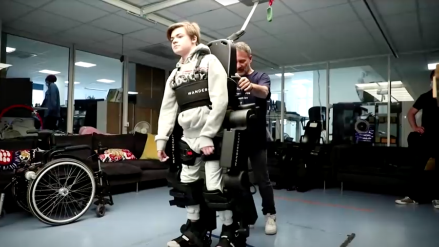 Father Builds Exoskeleton to Help Son Walk