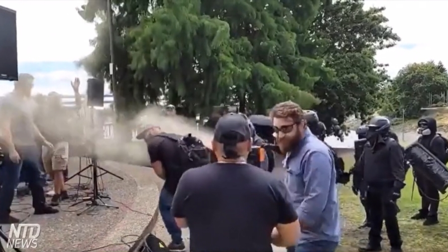 Antifa Disrupts Christian Event in Portland