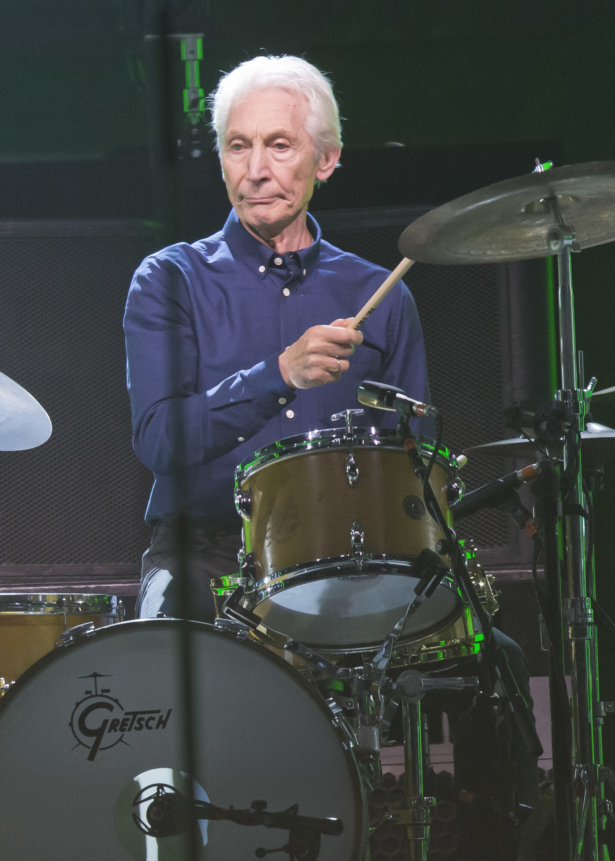 Charlie Watts of the Rolling Stones performs during the concert of their No Filter Europe Tour 2017 at U Arena in Nanterre, outside Paris, France, on Oct. 22, 2017. (Michel Euler/AP Photo)