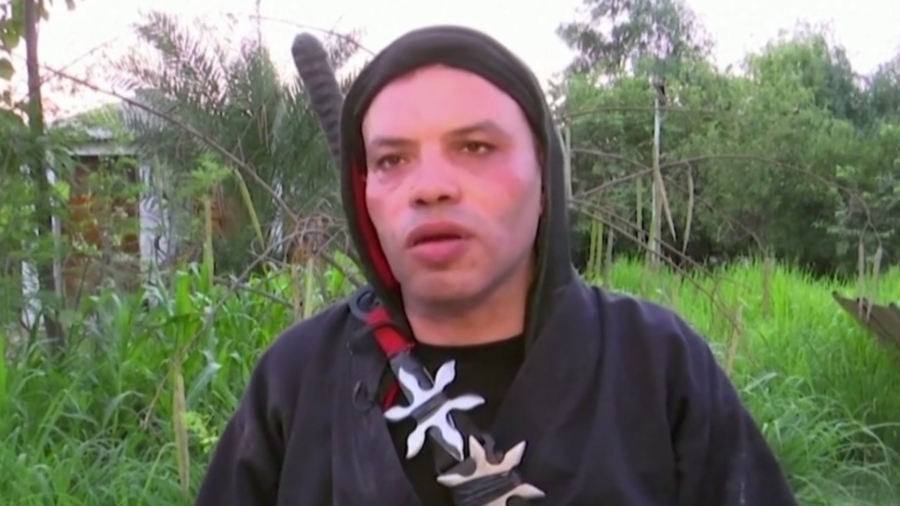 Egyptian Ninja Performs Tricks on His Farm