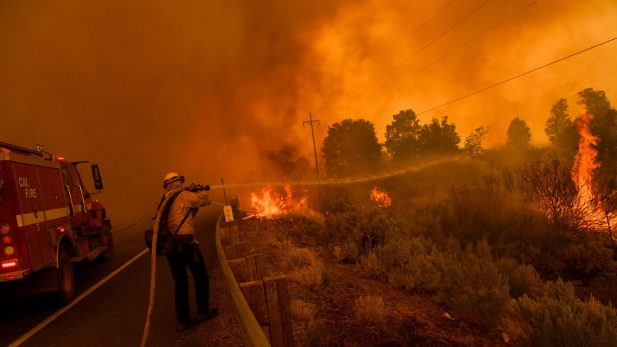 Wildfires Blaze in Western States