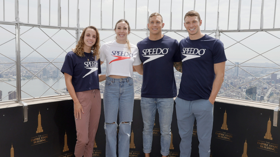 USA Olympic Swim Team Returns Home