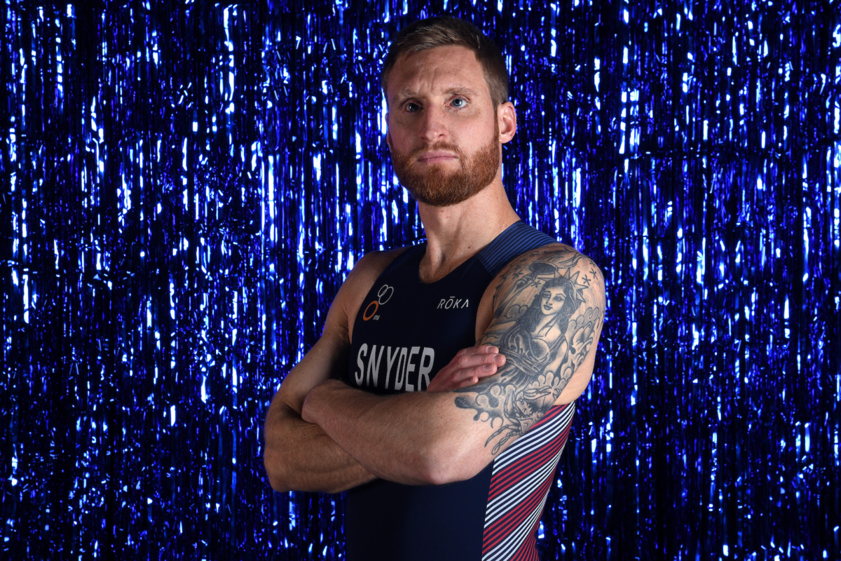 Para triathlete Brad Snyder poses for a portrait during the Team USA Tokyo 2020 Olympics shoot on Nov. 20, 2019 in West Hollywood, California. (Harry How/Getty Images)