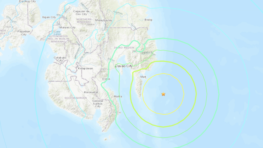 Tsunami Warning Issued After Quake Near Pondaguitan in Philippines
