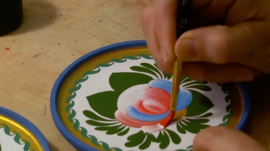 Russian Flower Painting Technique Revived