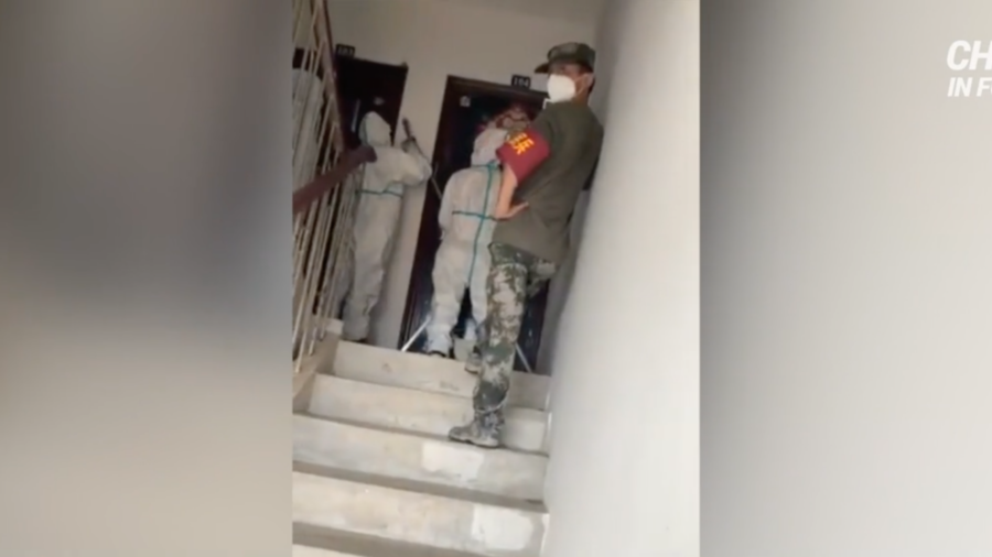Chinese Officials Seal Residents’ Doors Shut