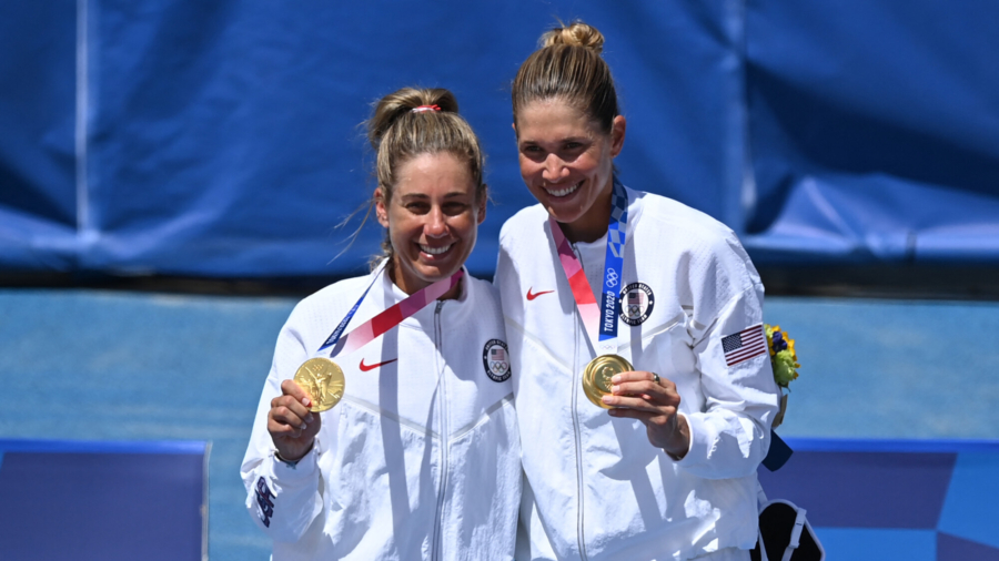 Beach Volleyball Gold Medalists Visit NYC