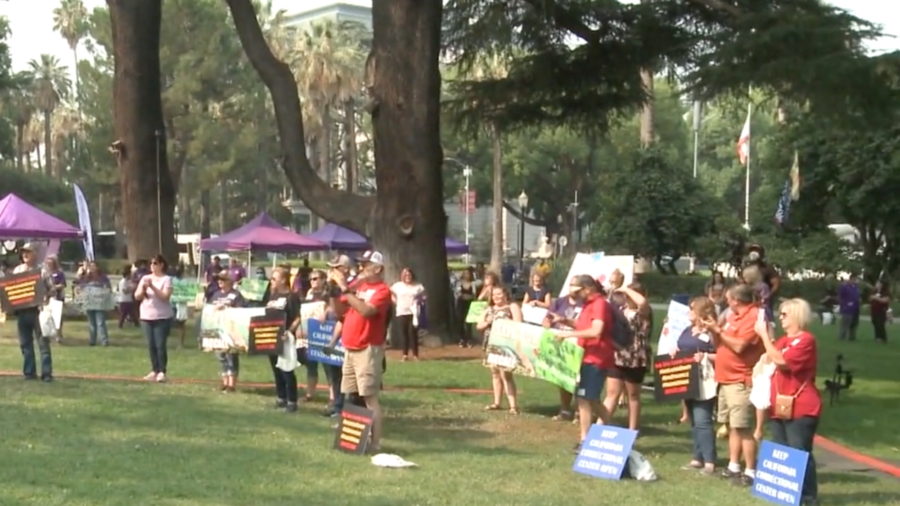 California Prison Employees Rally Against Closure