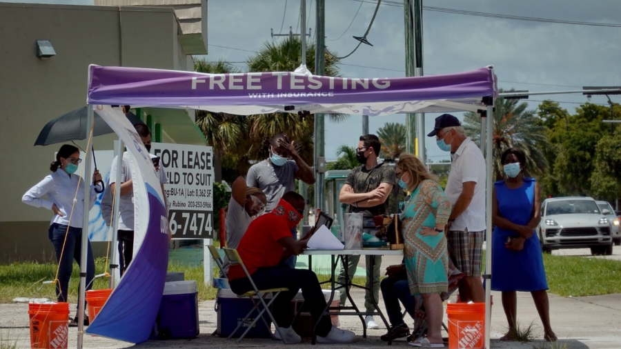 Florida Sees Record CCP Virus Surge