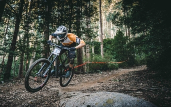Mountain Biker Lands World’s First Downhill Bike Front Flip Heel-Clicker
