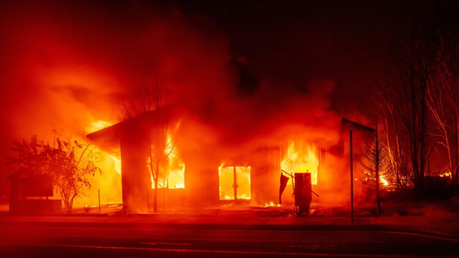 Wildfire Tears Through Northern California Town, Destroying Homes, Businesses