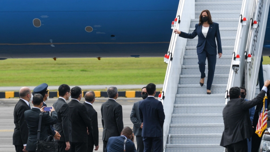 Harris Arrives in Singapore to Begin Southeast Asia Visit as US Focuses on Countering China in Indo-Pacific