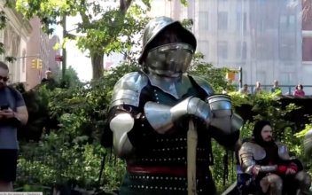 Knights Battle It Out in Central Park
