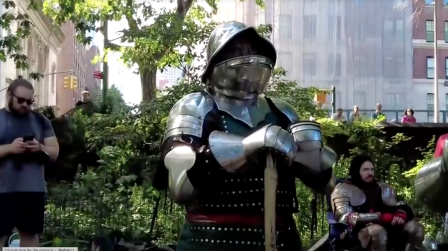Knights Battle It Out in Central Park
