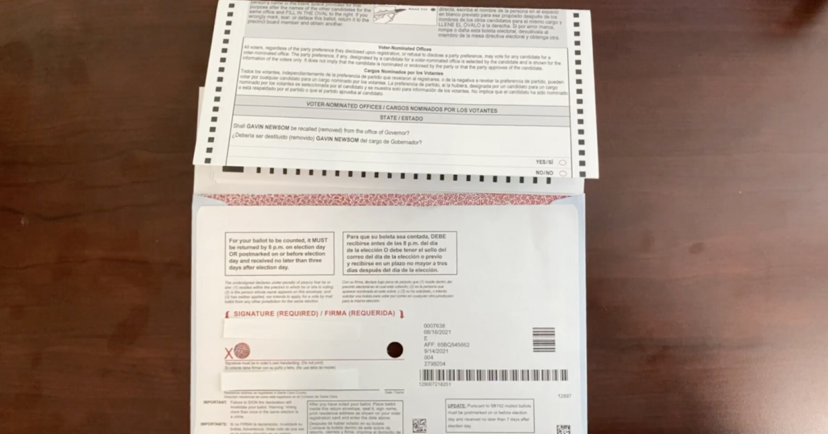 California Voters Claim Visible Recall Ballot NTD