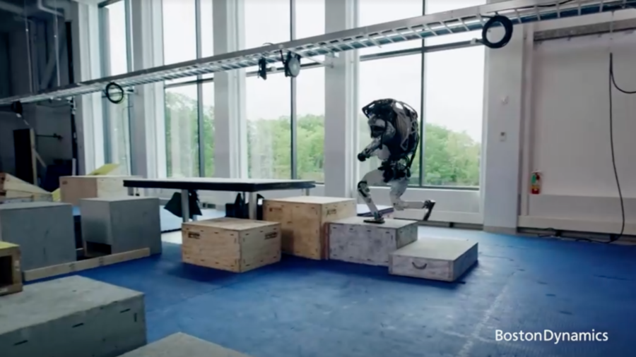 Humanoid Robot Capable of Parkour, Backflips