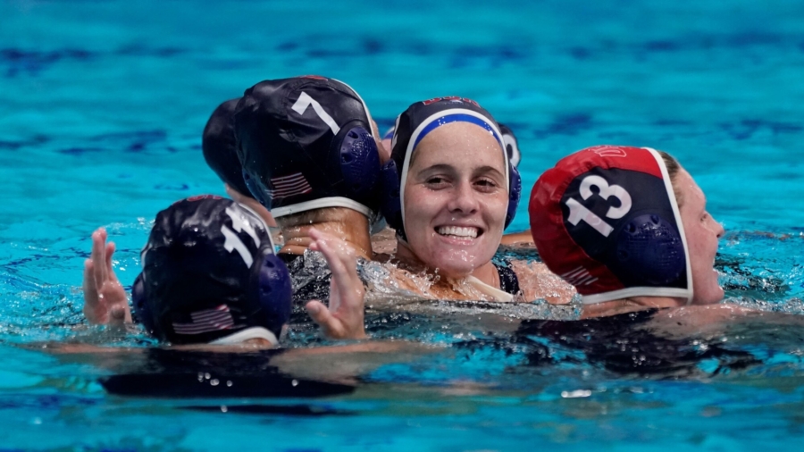 US Overwhelms Spain for 3rd Straight Water Polo Gold