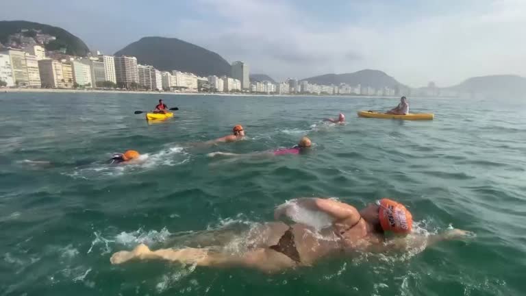 Brazilian Swimmers Beat Pandemic Blues in Rio Waters
