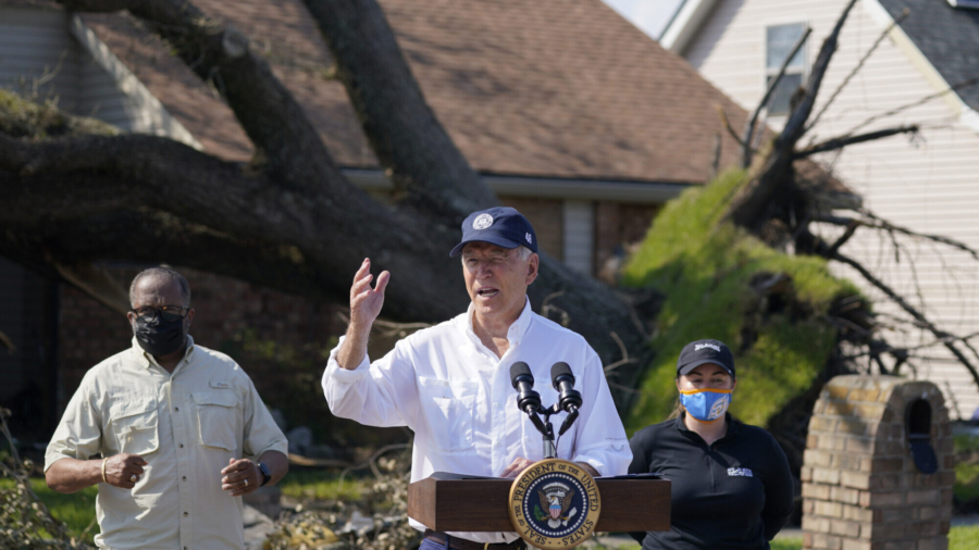 Biden Surveys Damage Ida Caused in Louisiana