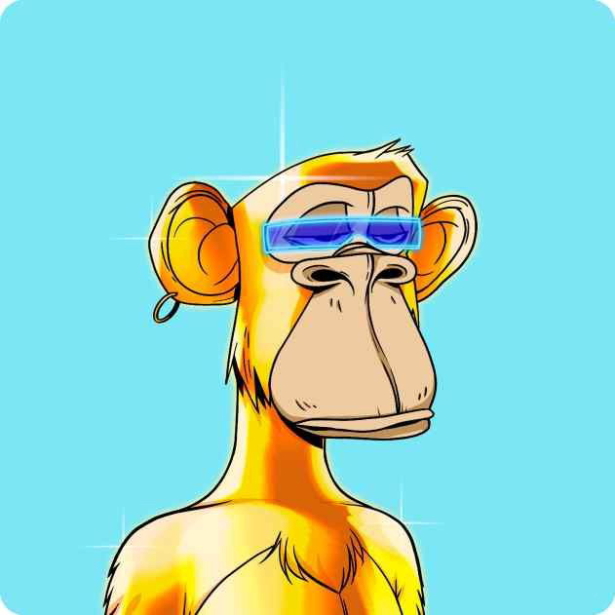 An algorithmically-generated cartoon image of an ape, number 5809 in a set of 10,000 collectible non-fungible tokens (NFTs) called the Bored Ape Yacht Club, made by the U.S.-based company Yuga Labs, in this digital image, 2021. (Courtesy Sotheby?s /via Reuters)