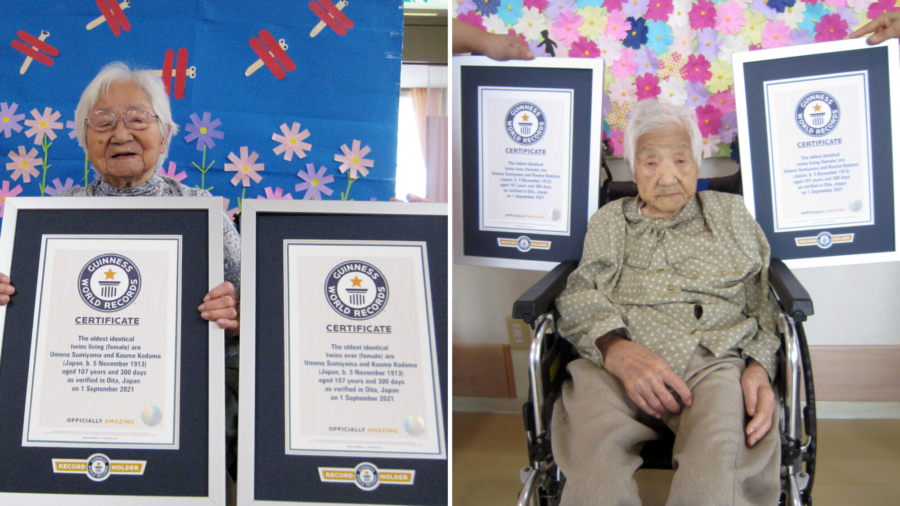 Japanese Sisters Certified as World’s Oldest Twins at 107