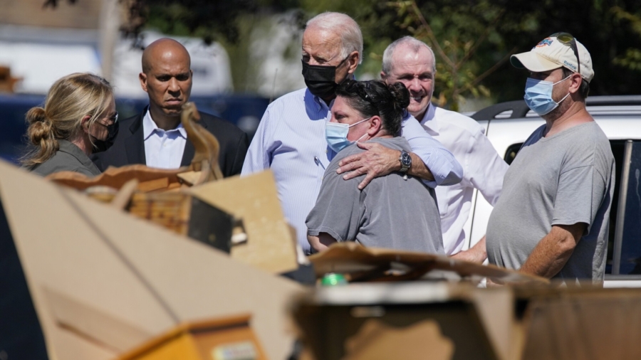 Biden Visits New York, New Jersey to Survey Ida Damage