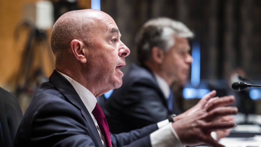 Lawmakers Question Mayorkas and FBI Director