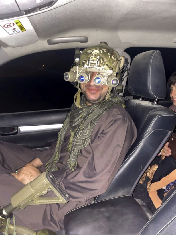 Mohammad Khalid Wardak is seen in Afghanistan on Wednesday, Aug. 18, 2021 after the U.S. military and its allies rescued him and his family. (AP Photo)