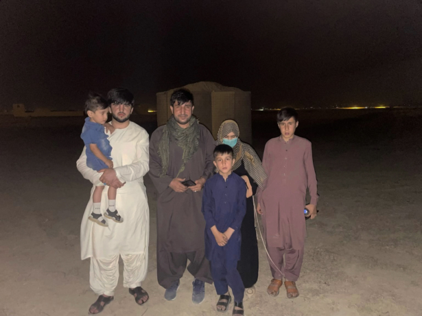Mohammad Khalid Wardak is seen in Afghanistan on Wednesday, Aug. 18, 2021, after the U.S. military and its allies rescued him and his family. (AP Photo)