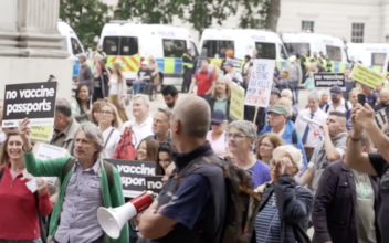 Protest Against Vaccine Passes and Mandates in London