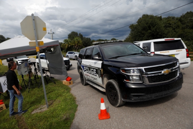 The North Port Police Department along with other surrounding law enforcement agencies continue their search for Brian Laundrie, in the T. Mabry Carlton Jr. Memorial Reserve in Venice, Fla., on Sept. 21, 2021. (Octavio Jones/Getty Images)