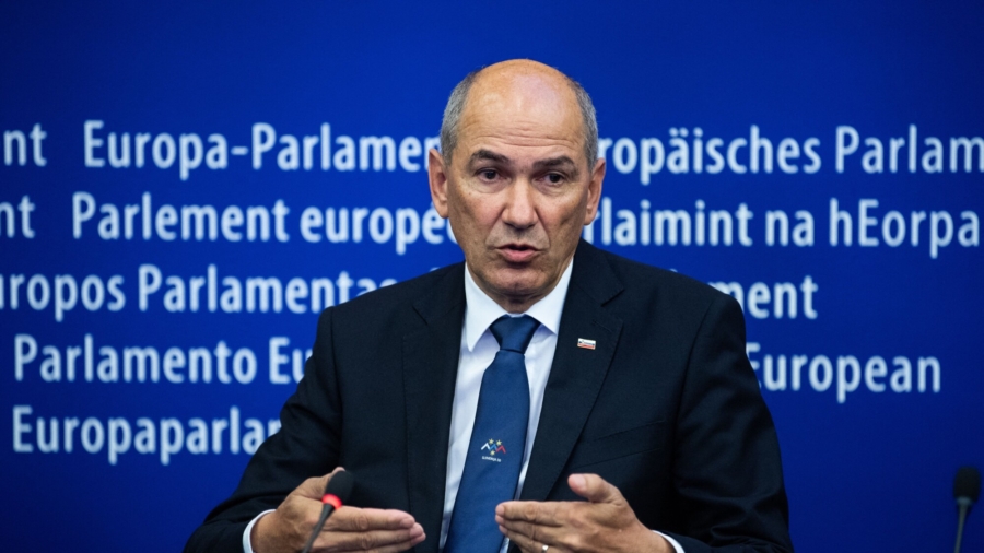 Slovenia’s Prime Minister Urges EU to Stand With Lithuania Against Chinese Pressure