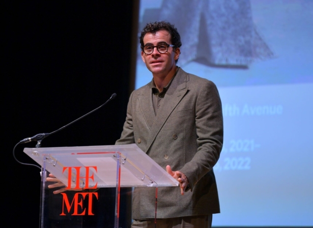 Adam Mosseri, Head of Instagram, speaks at The Costume Institute's "In America: A Lexicon of Fashion" Exhibition Press Preview at the Metropolitan Museum of Art in New York City on Sept. 13, 2021. (Roy Rochlin/Getty Images)
