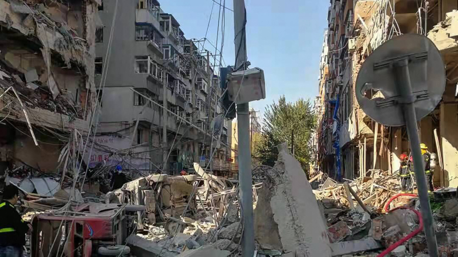 Gas Explosion in China Shatters City Block