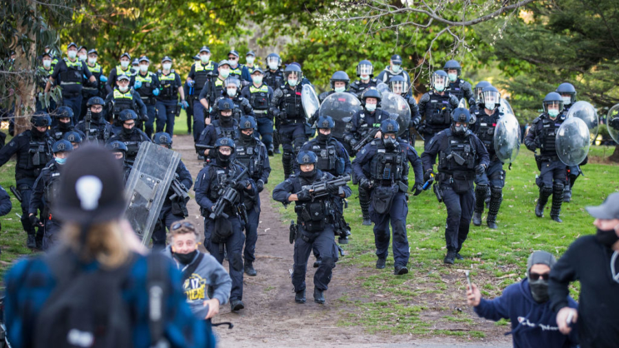 Strict Enforcement of Lockdowns in Australia