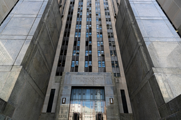 New York Criminal Court building is seen in the Manhattan borough of New York City, New York, on Feb. 21, 2020. (Jeenah Moon/Reuters