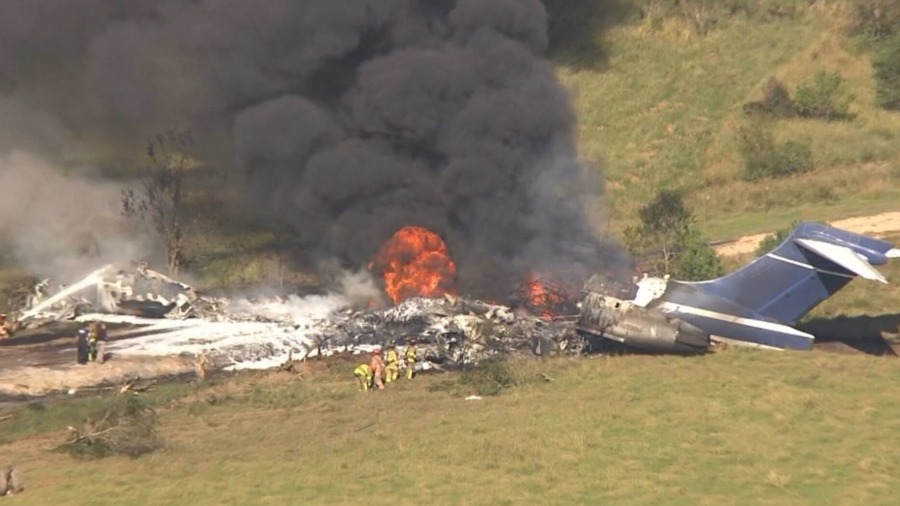 More Than 20 People Safely Escape After Plane Crashes Outside Houston