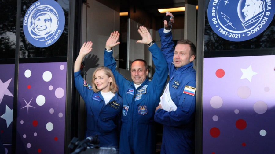 Russian Actor Blasts Off to Attempt a World First: A Movie in Space