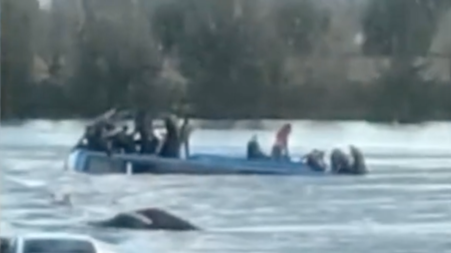 Chinese Bus Falls Into River, 13 Dead