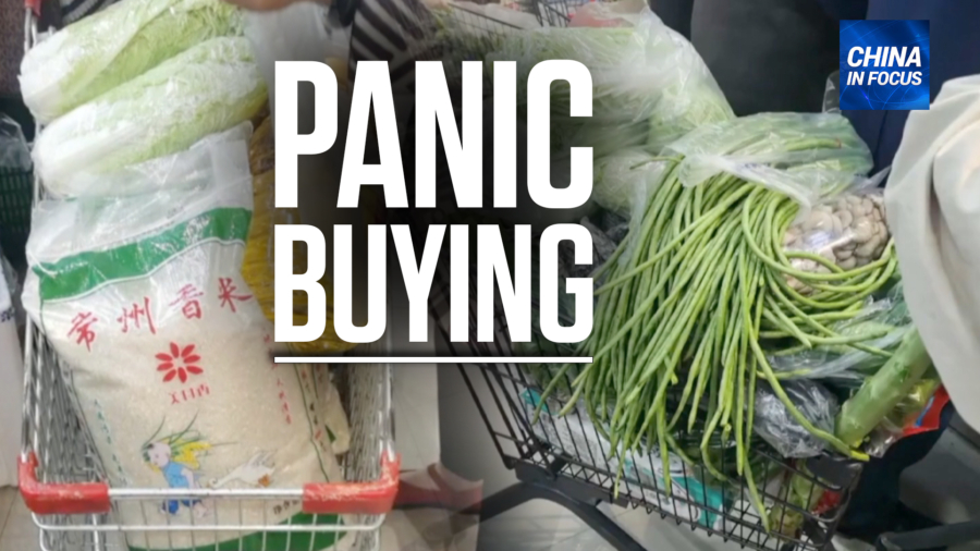 Food Buying Frenzy in Eastern China