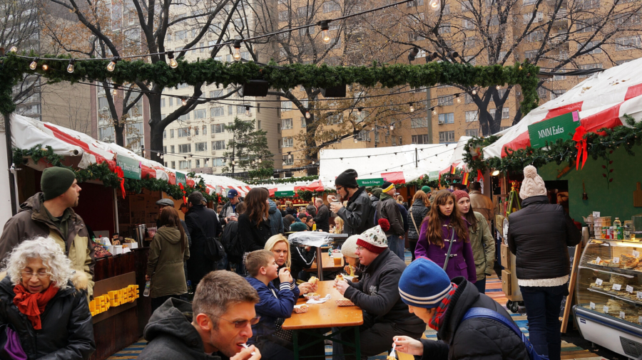 NYC Union Square Christmas Market Begins