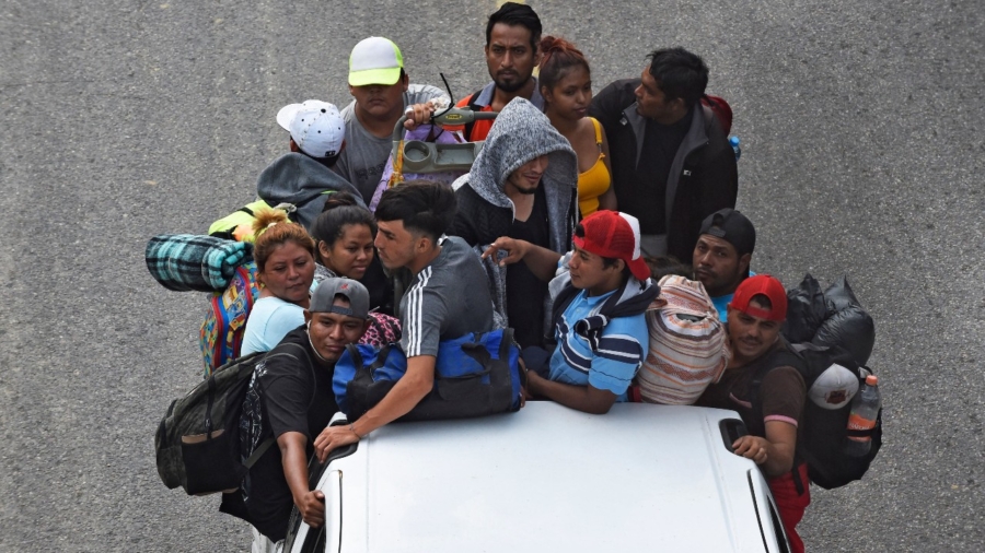 Texas AG Accuses Biden Administration of Creating Border Crisis as Large Migrant Caravan Approaches