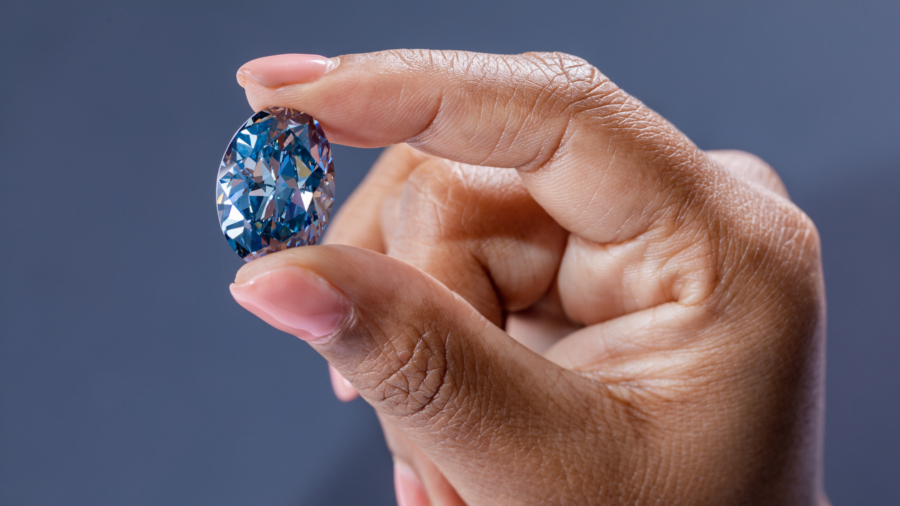 Rare Blue Diamond on Display in New York