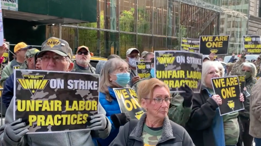 Coal Miners Arrested at New York City Protest